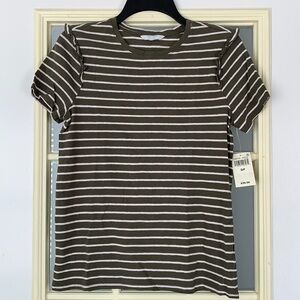 Lucky Brand Short Sleeved Striped Shirt Size Small